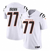 Men & Women & Youth Cincinnati Bengals #77 Trent Brown White Vapor Untouchable Limited Stitched Jersey,baseball caps,new era cap wholesale,wholesale hats